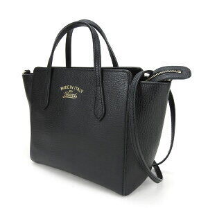 Gucci Swing Black Leather Handbag